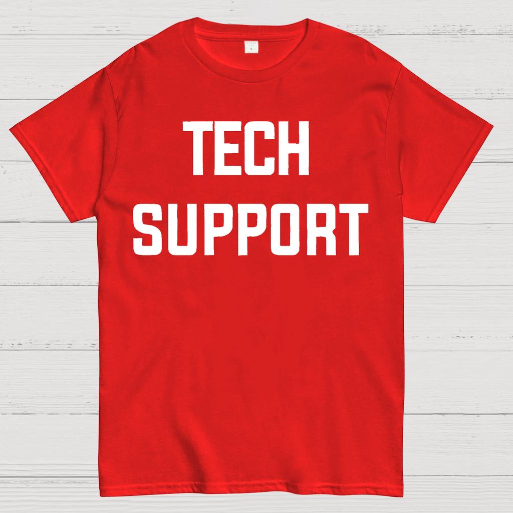 Tech Support Cotton Summer Casual Cool Loose T-Shirt