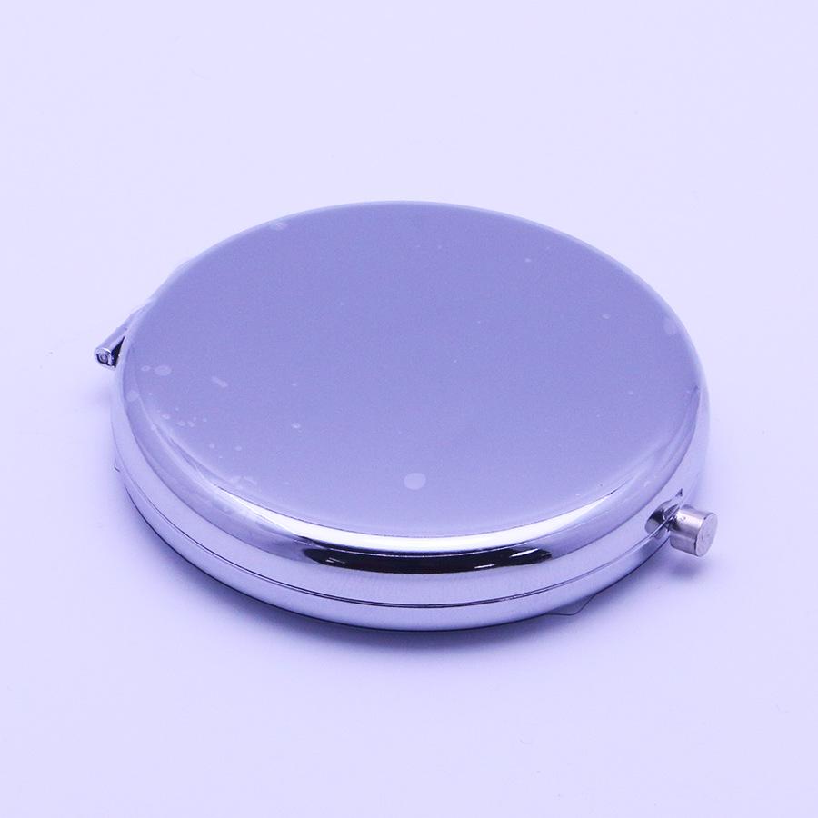 Portable Double-Sided Metal Folding Makeup Mirror for Men and Women