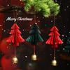 Paper Xmas Tree Pendant 3D Christmas Tree Ornament Creative Christmas Bell Ornament  Tree Scene