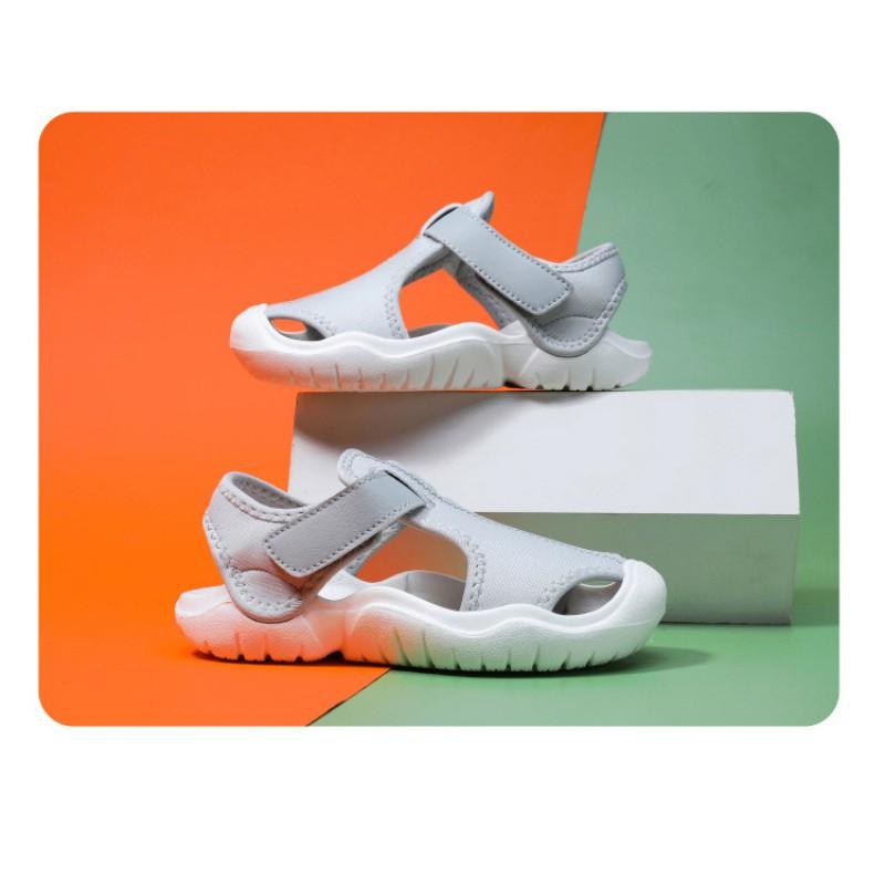 Toddler Closed-Toe Sandals Boys Girls Outdoor Shoes With Velcro Strap MD Sole