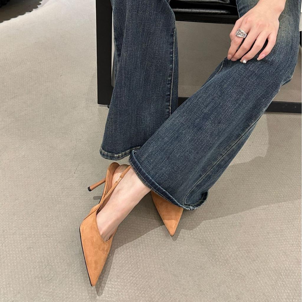 Fashion Sharp Pointed High-heeled Shoes for Women In Spring 2025 Paired with Skirts and Slim Heeled Sandals for a Stylish Look