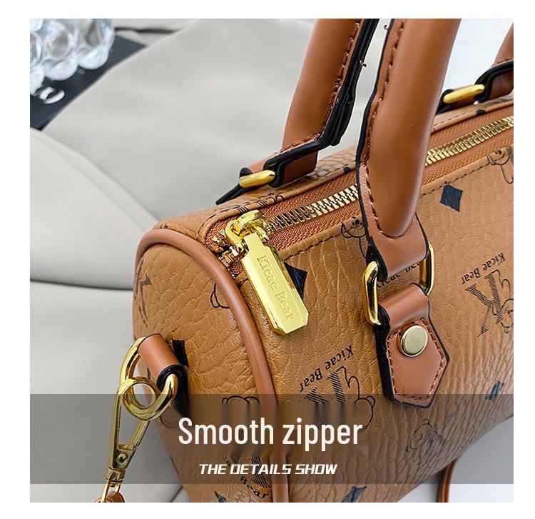 Damen Retro Luxuriöse Boston Schulter- und Crossbody Kissen-Tasche