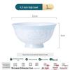 Tangshan Bone China Tableware Set: Underglaze Rice Bowls, Plates, Noodle & Soup Bowls, Chopsticks Combination.