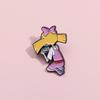 Girl Anime Delightful Badge Colorful Alloy Brooch Ideal For Personal Style And Decor