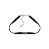 Evolution Palladium Velvet Crystal Necklace Women Necklace Black N0682DVOCY-942
