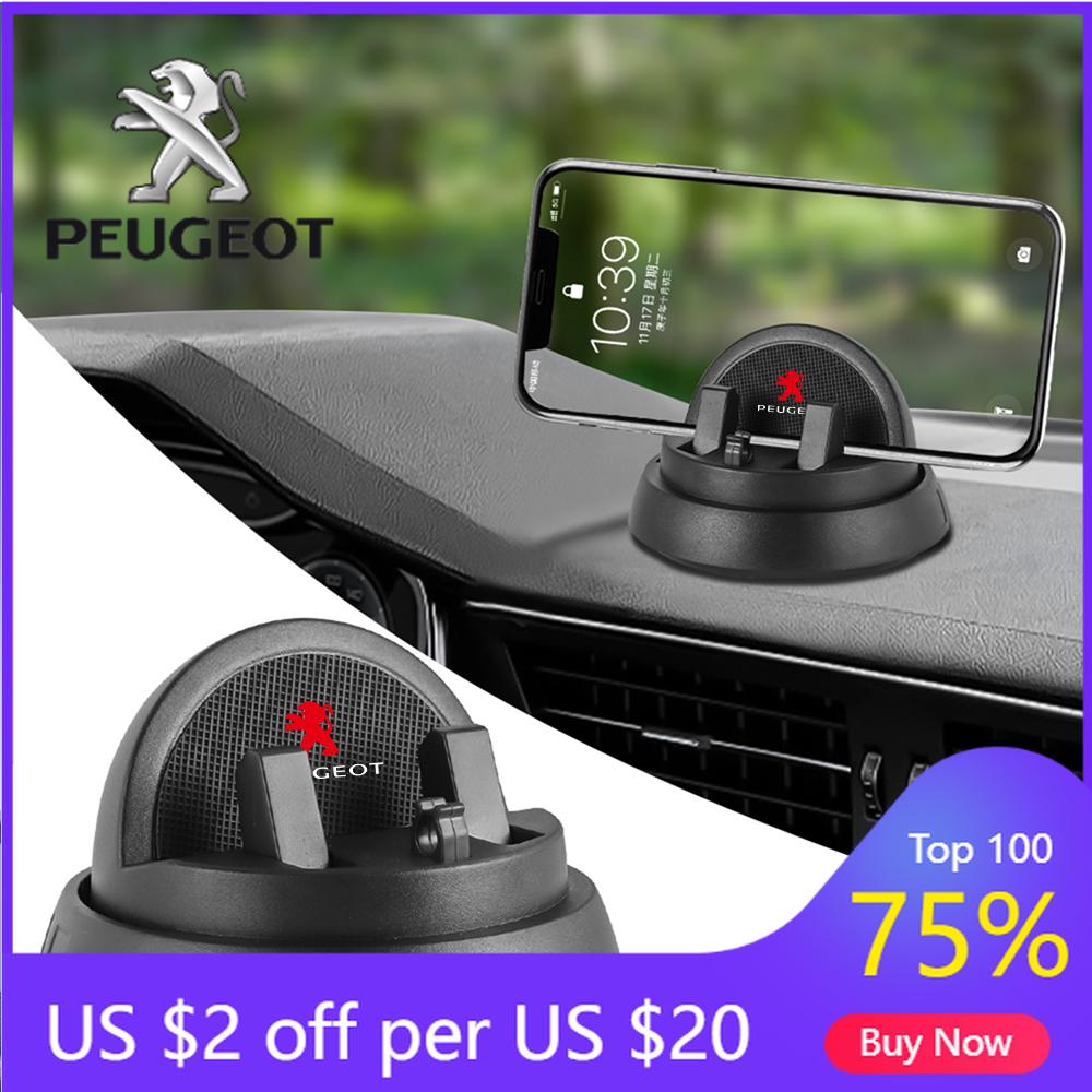 2026 Hot Car Sticker Car Mobile Phone Bracket Dashboard Anti-slip Mobile Phone Bracket 360° Rotating Bracket For Peugeot 207 300