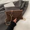 Fashion leopard print women's clutch bag  new simple texture versatile chain oblique span bag envelope bag female