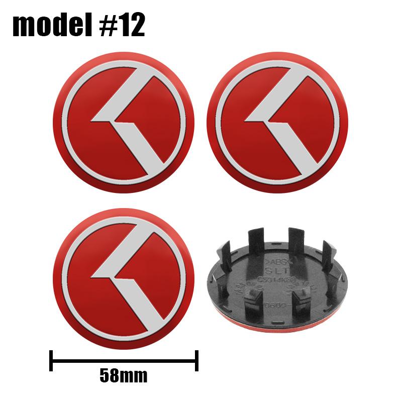 4pcs 58MM Refitting Car Wheel Center Caps Hub Center Covers For KIA Rio K5 T22 Sportage Ceed Sorento Picanto Cerato K2 K3 KX3