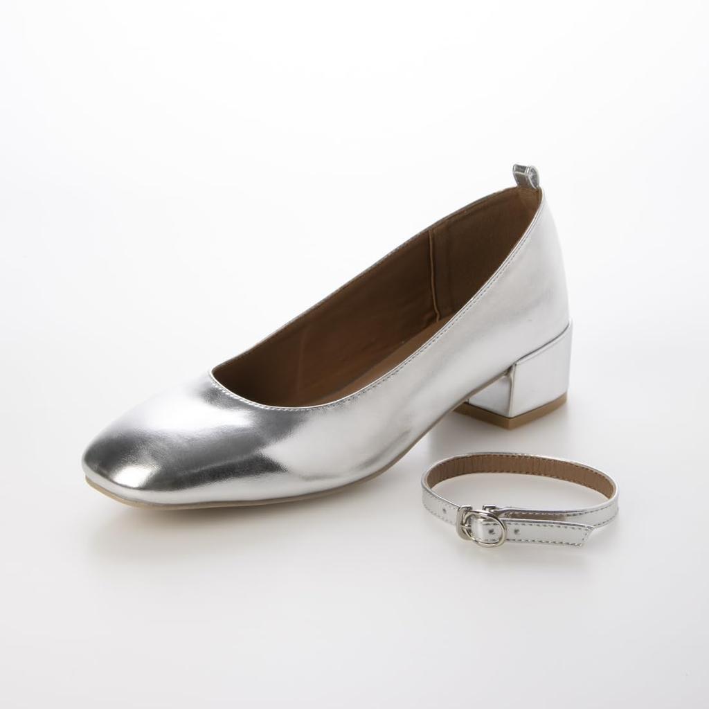 [Evol] Ankle Strap Round Pumps