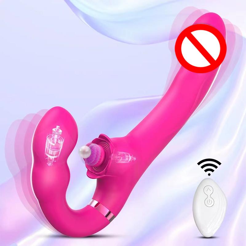 Double Head Resonance Vibrator Sharing Stimulation Clitoral Vaginal Massager Female wearable Masturbator Sex Toys For Women
