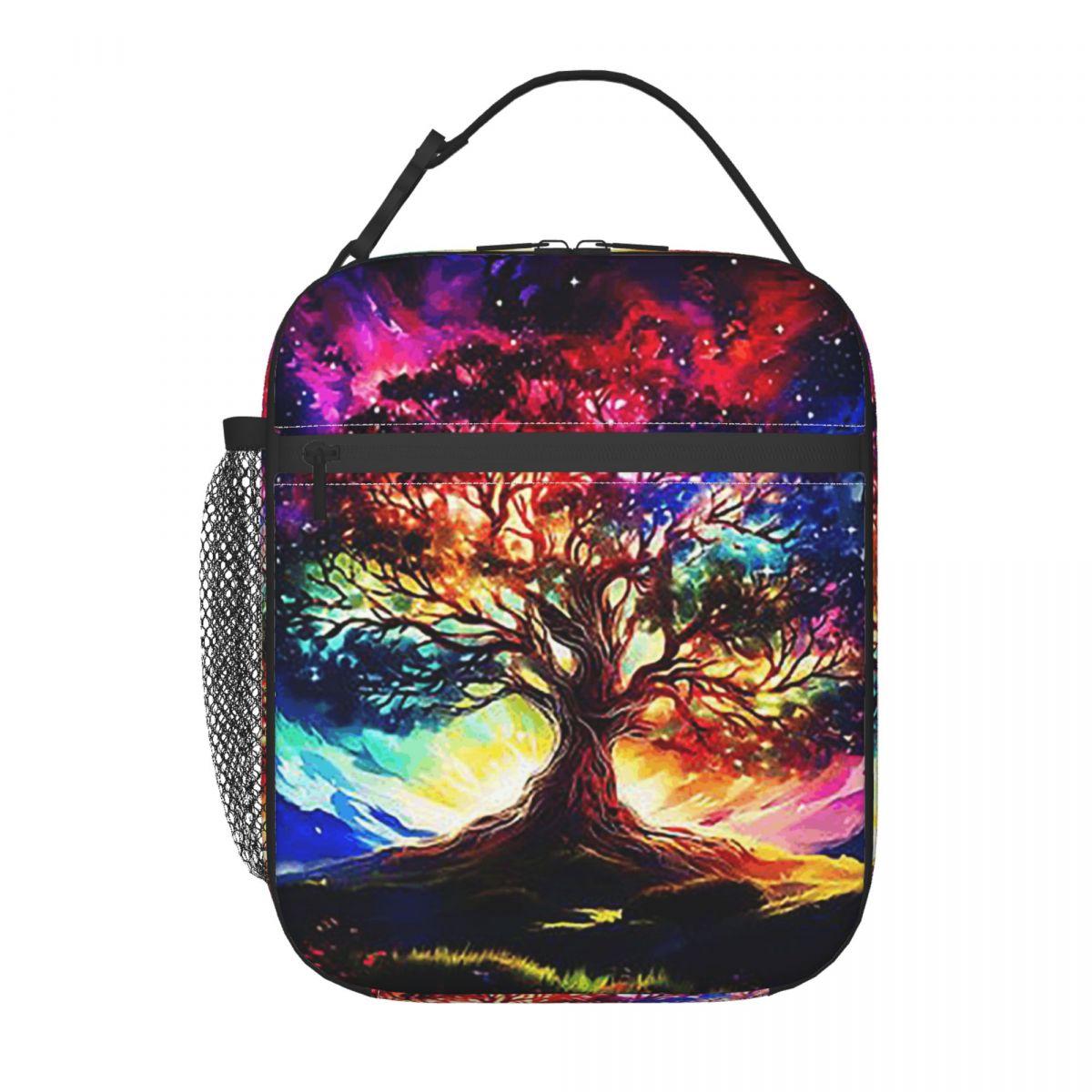 Tree Of Life Art Geïsoleerde Lunchtas voor Vrouwen Kinderen Lekvrije Voedseldozen Thermische Lunchbox Tote One Size
