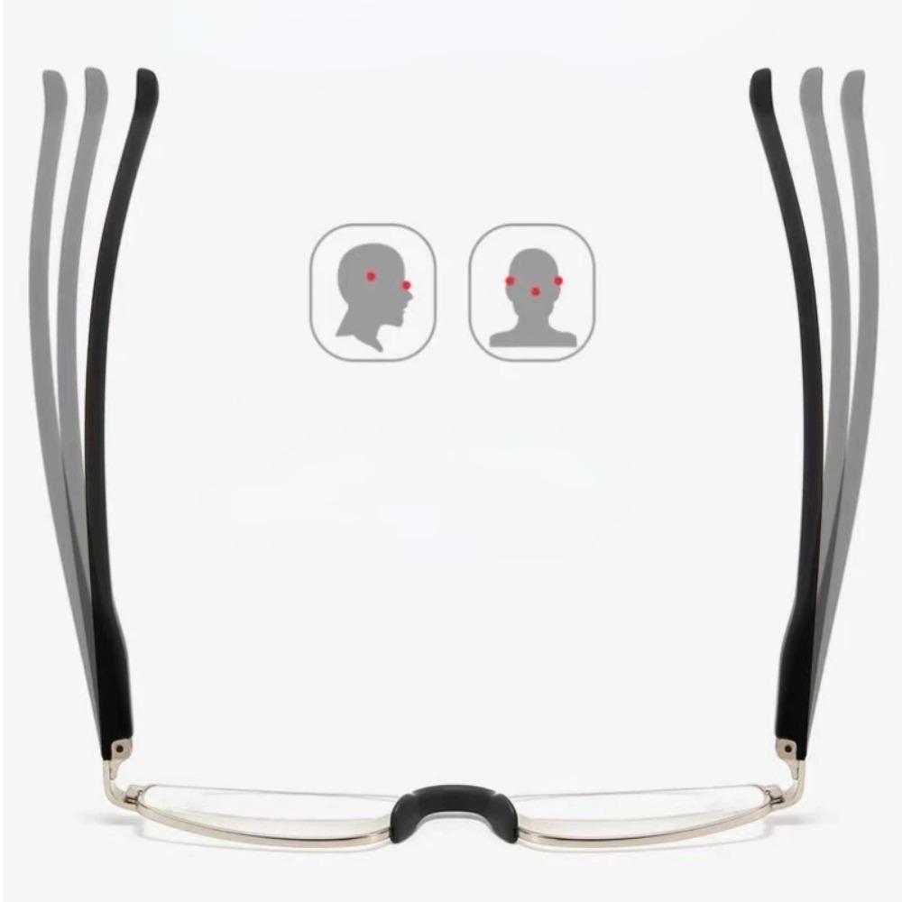 Herren Presbyopiebrille Tragbare Klassische Kleine Rahmenbrille Hochauflösende Lesebrille