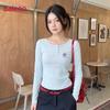 Baleno Women's Slim Fit Henley Long Sleeve T-shirt