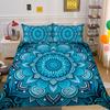 3D Beautiful Mandala Printing Woman Bed Set Cover Double Size Duvet Cover Polyester Comforter Cover Suit