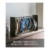 Yamazaki Jitsugyo 6128 Hat Storage Stand Black Approx. W40.5-70 x D15 x H37cm Tower Hat Rack Prevents Deformation