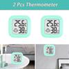 2pcs Indoor Lcd Thermometer Hygrometer, Digital Indoor Thermometer, Portable Temperature And Humidity Monitor