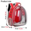 Pet Cat Carrying Bag Space Pet Backpacks Breathable Portable Transparent Backpack Puppy Dog Transport Carrier Space Capsule Bags