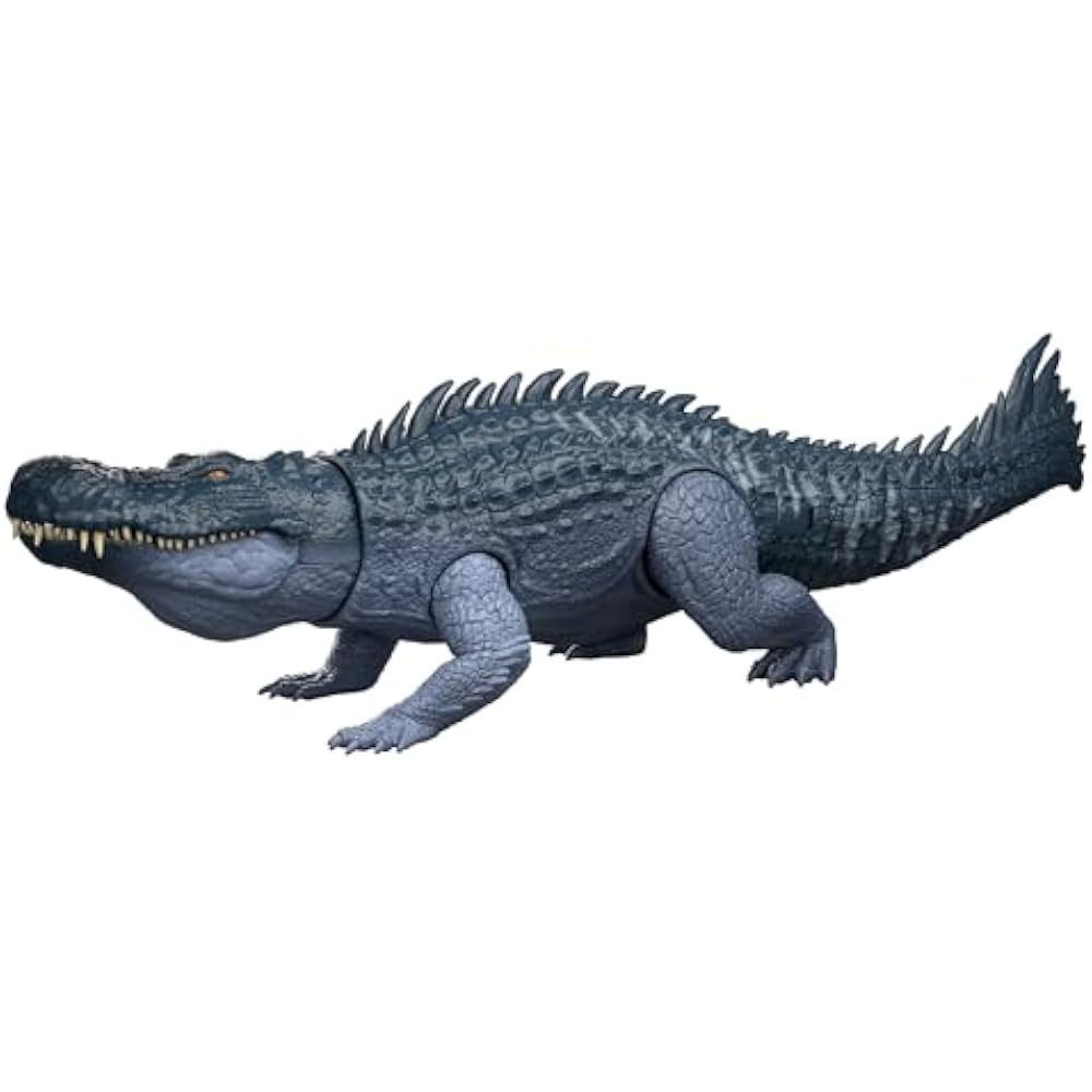 Mattel Jurassic World (JURASSIC WORLD) BIG ACTION! Prussaurus Figure Dinosaur Toy for Kids Total ...