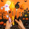 Halloween Flashing Wand Handheld Shake Light Wands Party Shake Pumpkin Ghost Stick Halloween Glowing Props Party Favor Gift