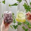 INS Glass Cup Heat-resistant Tumbler Transparent Juice Milk Coffee Mug Unique Design 3D Rose Glass Cup Water Glasses Drinkware