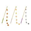 Interactive Cat Wand Toy Cat Teaser Stick String Toy with Furry Plush Balls for Indoor Cats To Play And Exercise