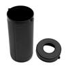YOURS Tissue Case Universal PU Leather Synthetic Leather ABS Cylindrical Easy To Just Place It Tissue Drink Compact S Bottle-Shaped [Black]