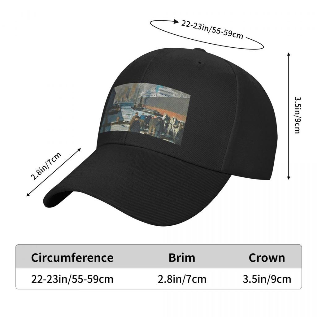 Men of the Docks - George Bellows Baseball Cap Hat Beach Trucker Hat Golf Wear Women Men's