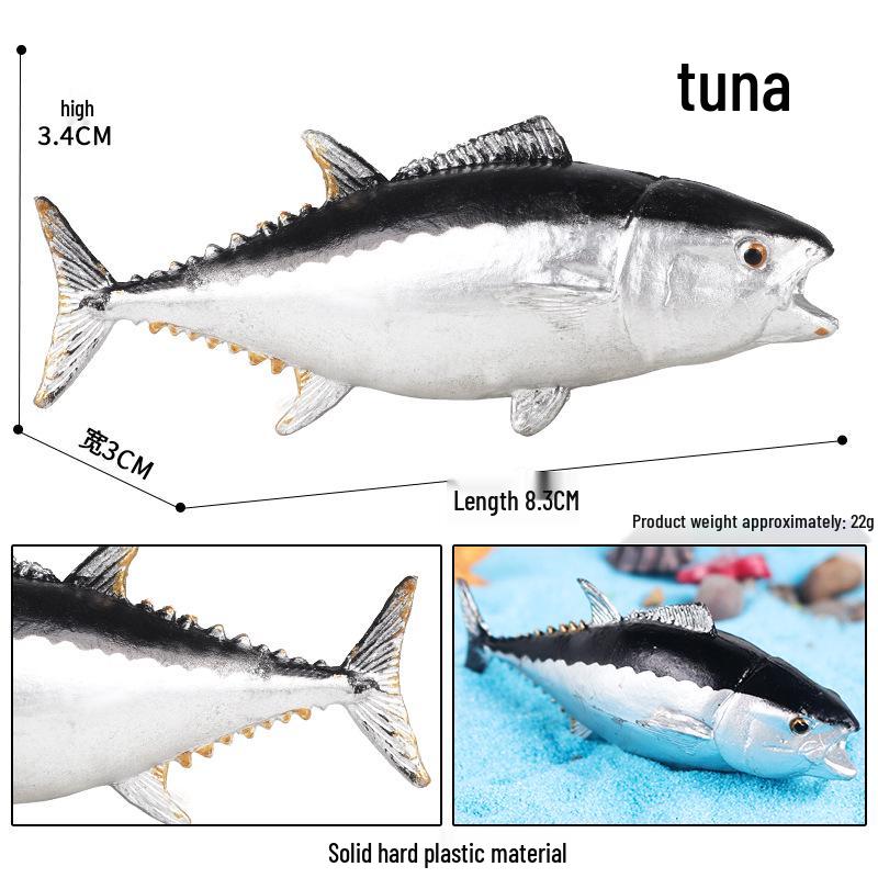 Cognitive Ocean Animal Model Toy - Salmon, Bass, Tuna, Marlin, Shark