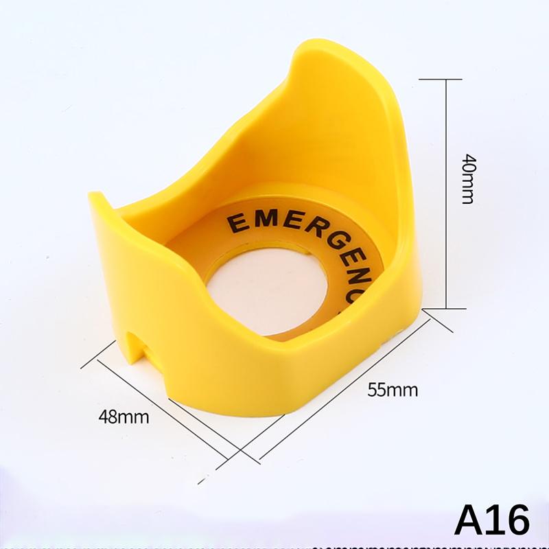 22Mm Push Button Switch Protective Cover Protective Cover Anti-Missing Elevator Emergency Stop  Accessory Round Warning Ring