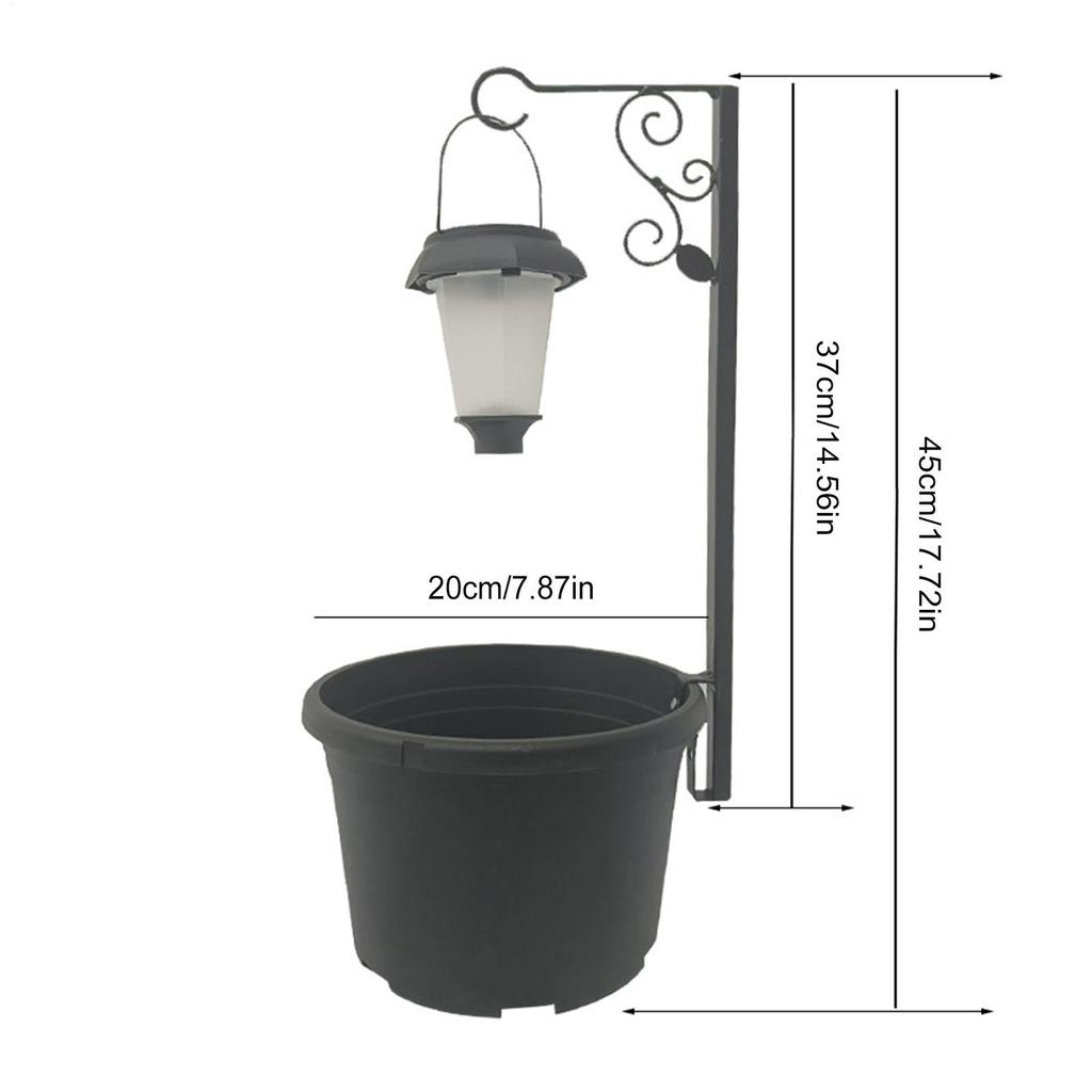 Solar Light Planter Box Waterproof Soft Warm Glow Decorative Outdoor Solar Lamp Post Lights For Patio Park Lawn Balcony