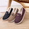 Cotton shoes pu comfortable non-slip thick-soled casual cotton boots velvet warm Doudou cotton shoes