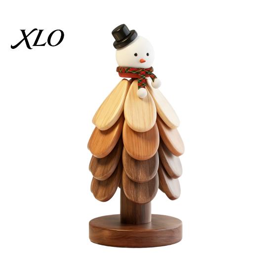 Unique Holiday Housewarming Gift Collapsible Wooden Trivets for Hot Dishes, Tree-Shaped Heat Resistant Potholders, Insulation Mat Cookware Folding