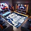 1PC Custom Name Lion Cub Starry Sky Theme Floor Mat Ideal for Living Room, Game Rooms, Office, Bedroom,Floor Mat Playful Design