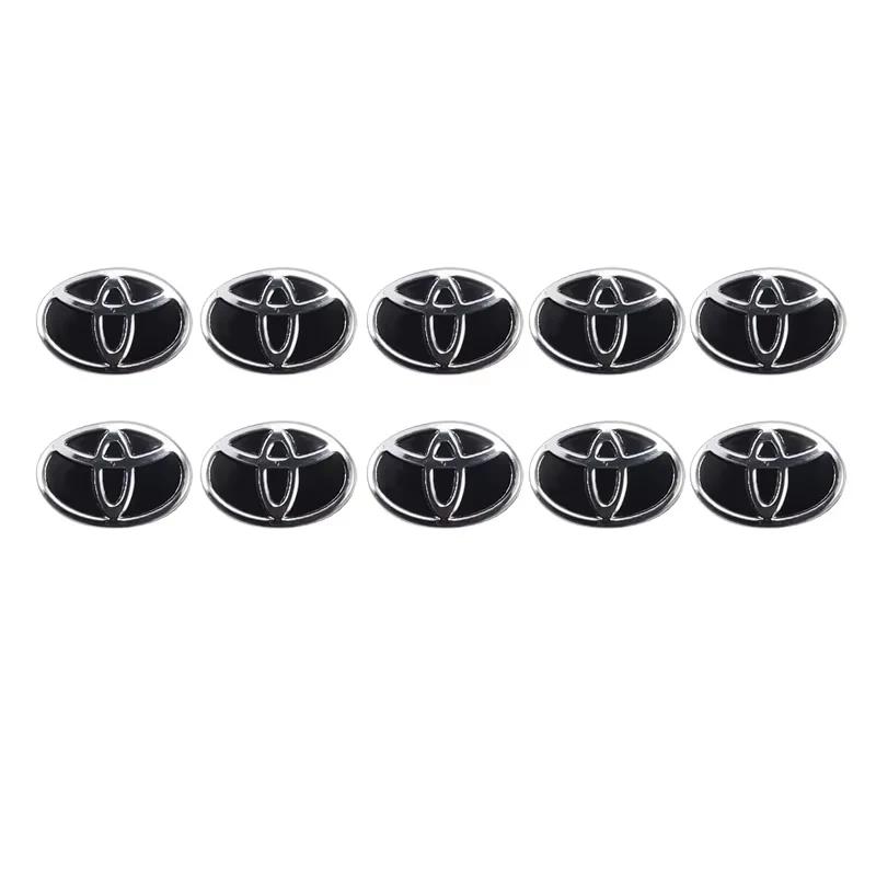 Toyota 2026 Nowe Kołpaki 5/10 Sztuk Naklejki na Kluczyk Samochodowy Zdalny Dekoracyjne Naklejki z Emblematem Samochodowym Toyota Corolla Yaris Naklejka Samochodowa