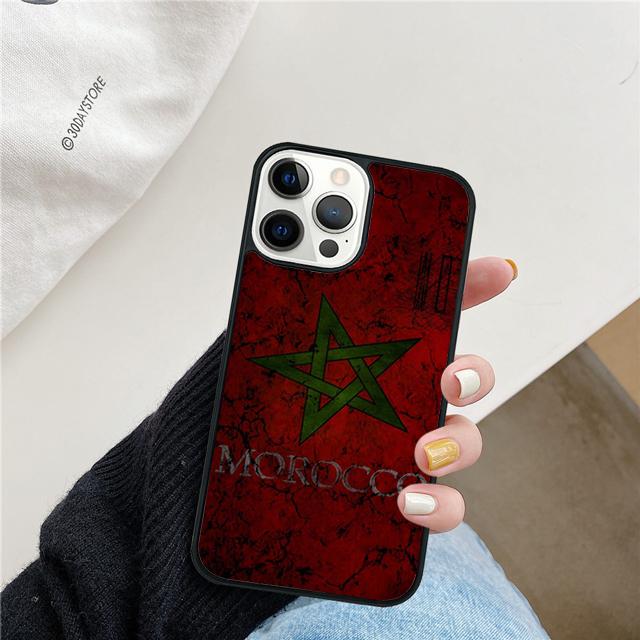 Morocco Flag Moroccan Unique Coque Shell For iPhone 17 Air 15 16 14 13 12 Pro Max 11 Pro Max Plus Phone Case Cover