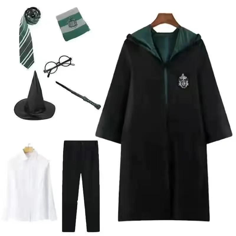 Harry Potter Cosplay Kostüm Magier Robe Kleidung Zubehör Erwachsene Kinder Schuluniform Halloween Umhang