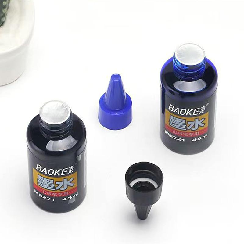 1 Caixa 45ml Tinta para Marcador Permanente, Oleosa, Secagem Rápida, À Prova d'Água e Não Desbota, Não Apagável 3 Cores Líquido de Recarga para Tinta de Marcador