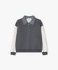 LIBERCLASSY [24Fw] Lkw41452 Gray Stadium Half-Zip T-Shirt