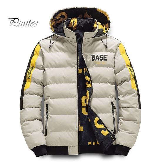 

Зимняя мужская хлопковая куртка со съемным капюшоном, двусторонним карманом на молнии, утолщенная ветрозащитная теплая повседневная мужская хлопковая куртка стандартного кроя XXL хаки