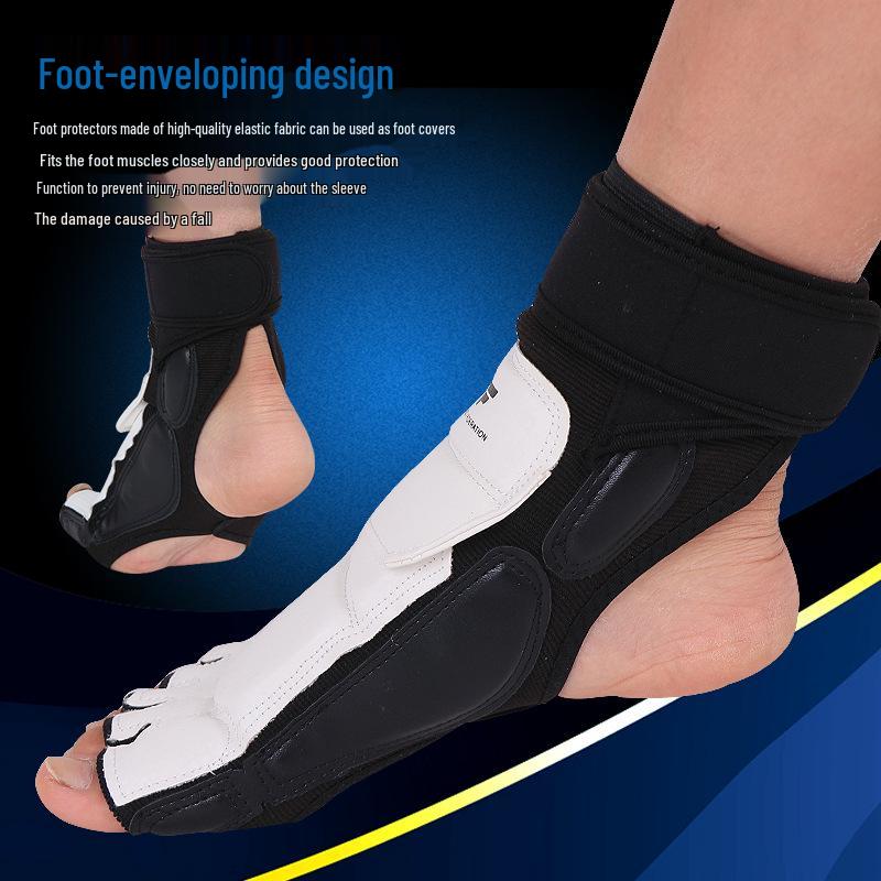 Adult & Child Taekwondo Half-Finger Protective Gloves & Foot Guards Set for Training & Competition