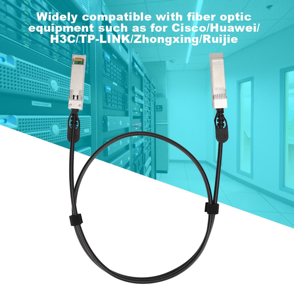 PVC SFP To SFP DAC 25Gbps Cable Black For Routers Firewalls Network Cards Transceivers