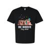 Be Brave Stay Wild Outdoor Couple Graphic Tee With Mountain Range And Pine Trees