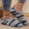 Women's Large Size Gray-Black Casual Home Comfortable Flat Shoes