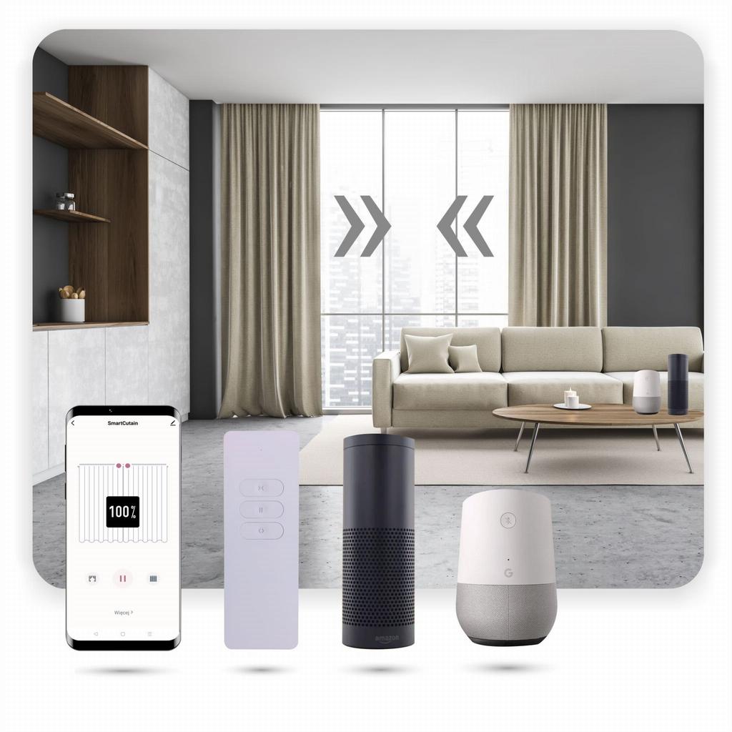 Remote Control for Electric Curtain Rods, 9 Channels