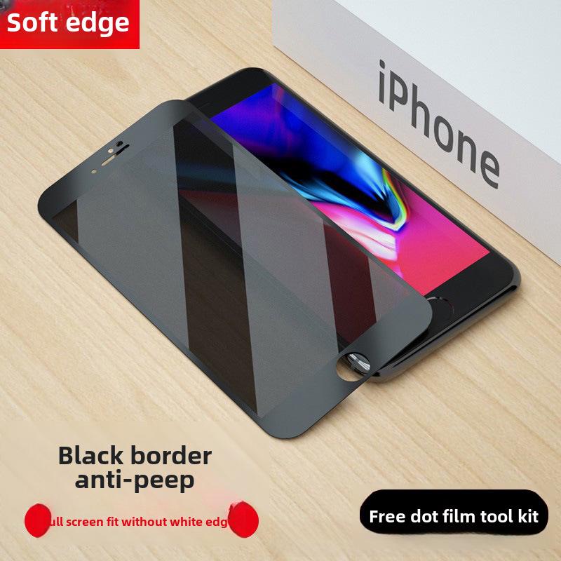 Ochranné tvrzené sklo pro iPhone 6s/7 Plus/8 Plus/SE 2/SE 3 - Pokrytí celého okraje (K dispozici v černé/bílé barvě)