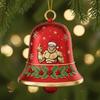 Big Foot Christmas Bell Ornament Metal Bell Christmas Tree Hanging Pendant Holiday Stocking Stuffers Gifts for Big Foot Lovers