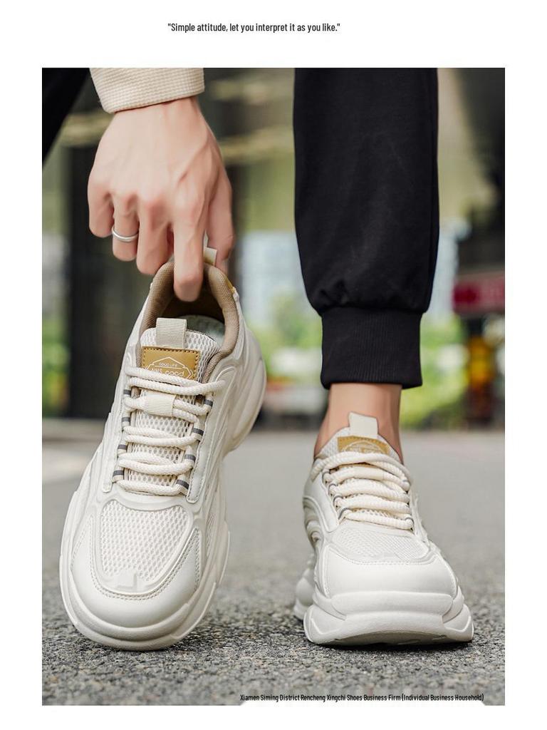 2025 Versatile Black Warrior Men's Breathable Sneakers - Summer/Autumn Trend