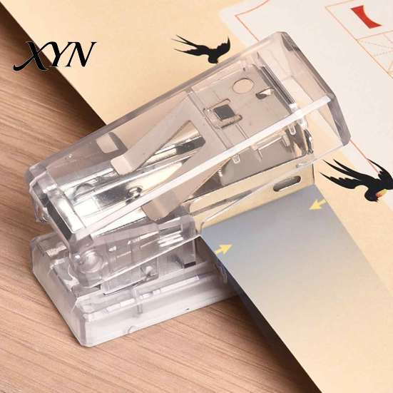 Mini Stapler for Test Papers Stapler, Compact Travel Size, with Smooth Binding 2 to Classroom And Library 15 Pages of Paper, Portable Lightweight