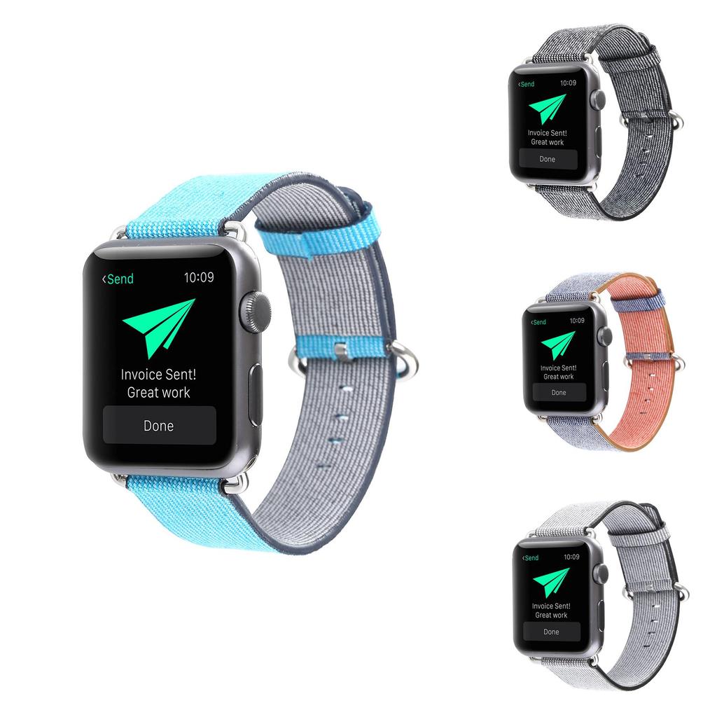 For Apple Watch Multi Color Woven Adjustable Strap For Fashionable Men And Women