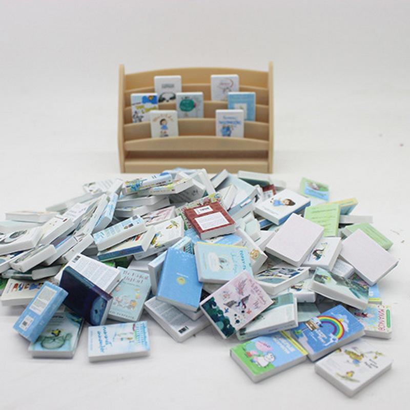 20 buc 1:12 Cărți în miniatură pentru casă de păpuși, carte de benzi desenate, cărți mici, mini model pentru copii, jucării de prefă, accesorii pentru casă de păpuși